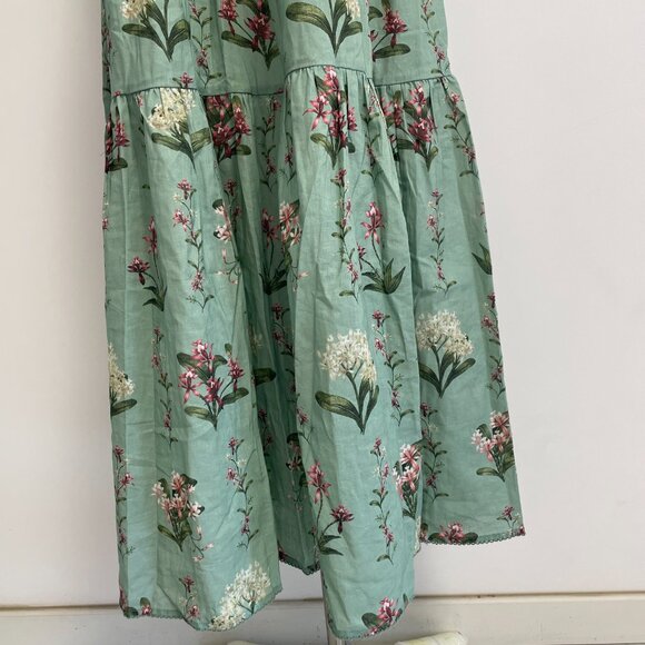 Agua By Agua Bendita Green Floral Maxi Dress - Picture 7 of 11